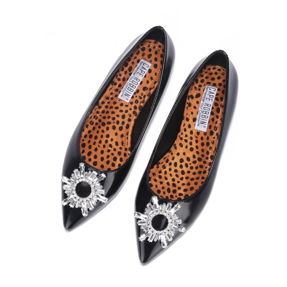 Valeria Queen Flats black